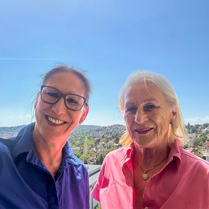 Ingeborg N. mit Beatrice Allekotte