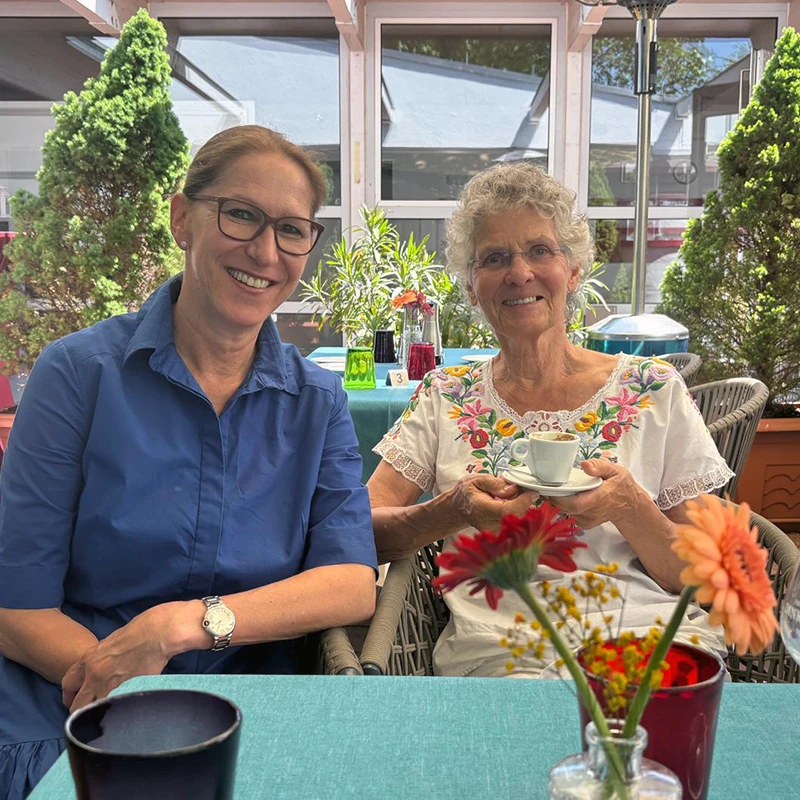 Sylvia K. mit Beatrice Allekotte